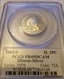 2003-S 25C Illinois Silver PR69DCAM