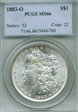 1883-O $1 MS66