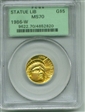 1986-W $5 Statue Of Liberty MS70