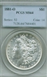 1881-O $1 MS64