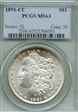 1891-CC $1 MS63