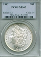 1882 $1 MS65