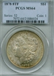 1878 8TF $1 MS64