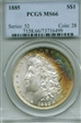 1885 $1 MS66