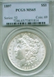 1897 $1 MS65