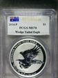 2014-P $1 Wedge Tailed Eagle Mercanti Signature MS70