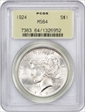 1924 $1 MS64