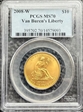 2008-W $10 Van Buren's Liberty MS70