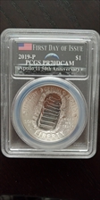 2019-P $1 Apollo 11 50th Anniversary First Day of Issue Earth Rising AMF PR70DCAM