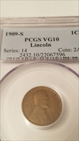 1909-S 1C Lincoln VG10BN