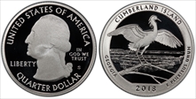 2018-S 25C Cumberland Island NP First Strike PR70DCAM