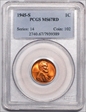 1945-S 1C MS67RD