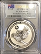 2018-P $1 Kookaburra Ag-Dog Privy  First Strike MS70