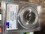 2019-P $1 Kangaroo Ag First Strike MS69