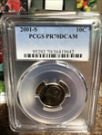 2001-S 10C PR70DCAM