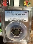 2013-S 10C PR70DCAM