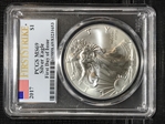 2017 $1 Silver Eagle First Day of Issue MS69