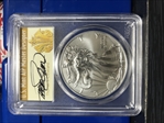 2016-W $1 Burnished Silver Eagle 30th Anniversary Lettered Edge FD WP T. Cleveland SP70