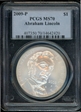 2009-P $1 Abraham Lincoln MS70