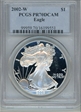 2002-W $1 Silver Eagle PR70DCAM