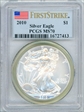2010 $1 Silver Eagle First Strike MS70