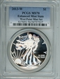 2013-W $1 Enhanced Silver Eagle West Point Mint Set SP70