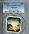 2013-P $1 Summer-Red Kangaroo PR70DCAM
