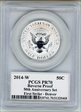 2014-W 50C Reverse Proof First Strike - Denver PR70