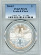 2004-P $1 Lewis & Clark MS70