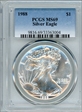 1988 $1 Silver Eagle MS69