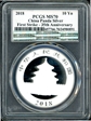 2018 10 Yn Panda Silver First Strike - 35th Anniversary MS70