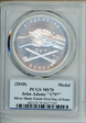 (2018) Medal John Adams "1797"  Silver Matte Finish First Day of Issue MS70