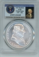 (2018) Medal John Adams "1797"  Silver Matte Finish First Day of Issue MS70