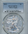 2012 $1 Silver Eagle MS70