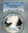 1988-S $1 Silver Eagle PR69DCAM