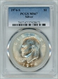 1974-S $1 Silver MS67