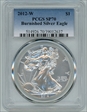 2012-W $1 Burnished Silver Eagle SP70