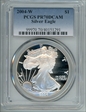 2004-W $1 Silver Eagle PR70DCAM