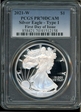 2021-W  $1 Silver Eagle - Type 1 First Day of Issue PR70DCAM
