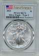 2021 $1 Silver Eagle - Type 2 First Strike MS70