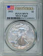 2022 $1 Silver Eagle First Strike MS70