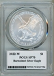 2022-W $1 Burnished Silver Eagle Premier 1 of 500 SP70