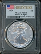 2024 $1 Silver Eagle First Strike MS70