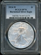 2024-W $1 Burnished Silver Eagle SP70