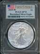 2025-W $1 Burnished Silver Eagle First Strike SP70