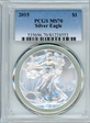 2015 $1 Silver Eagle MS70