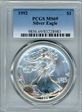 1992 $1 Silver Eagle MS69