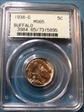 1938-D 5C Buffalo MS65