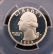 1992-S 25C Silver PR70DCAM