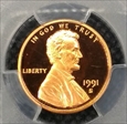 1991-S 1C PR70DCAM